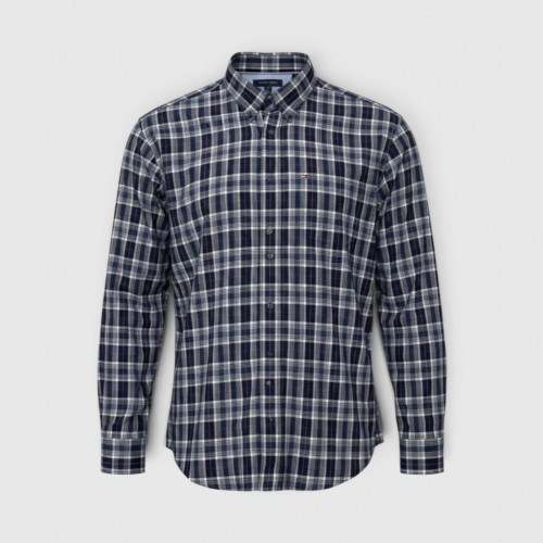 Tommy Hilfiger Καρό Πουκάμισο Navy / Pre-Owned